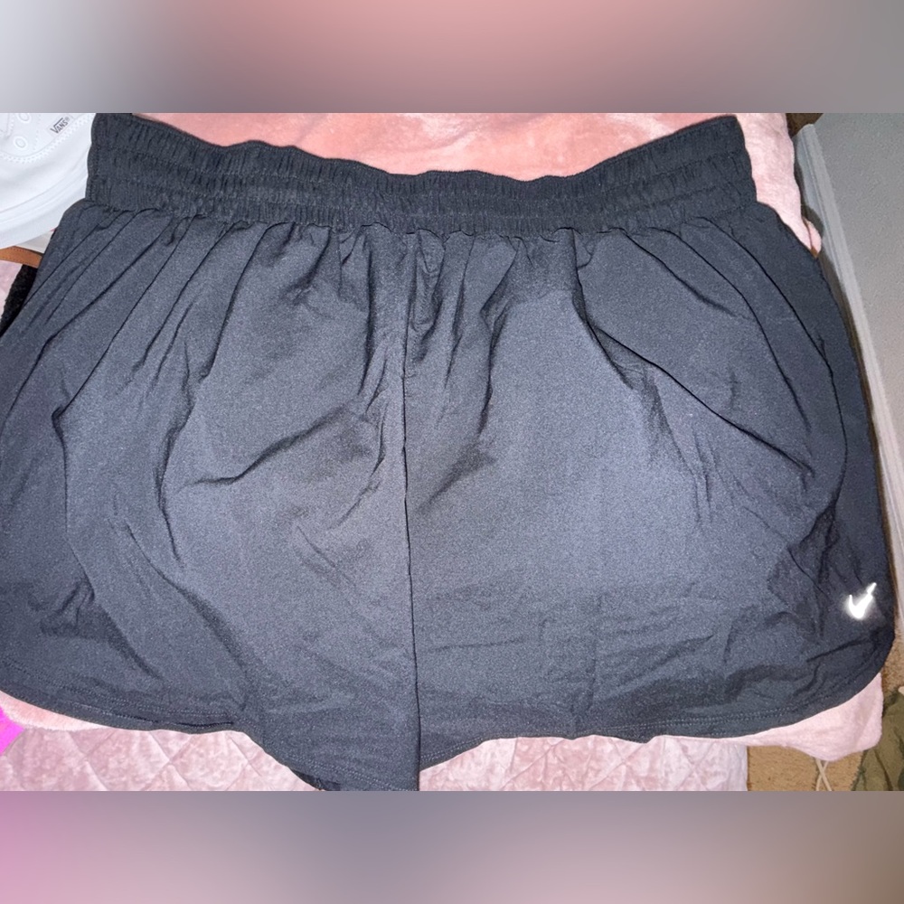 Nike Women's Black Athletic Shorts with Swoosh